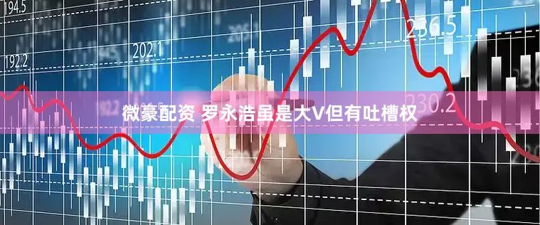 微豪配资 罗永浩虽是大V但有吐槽权